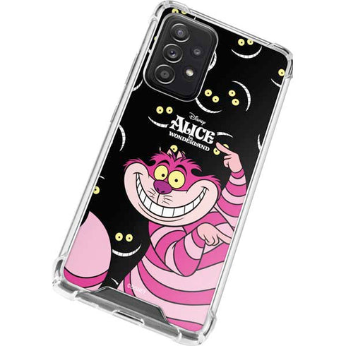 Disney Alice in Wonderland Cheshire Cat Galaxy A72 5G Clear Case