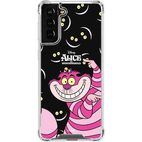 Disney Alice in Wonderland Cheshire Cat Galaxy S21 FE Clear Case