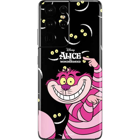 Disney Alice in Wonderland Cheshire Cat Galaxy S21 Ultra 5G Skin