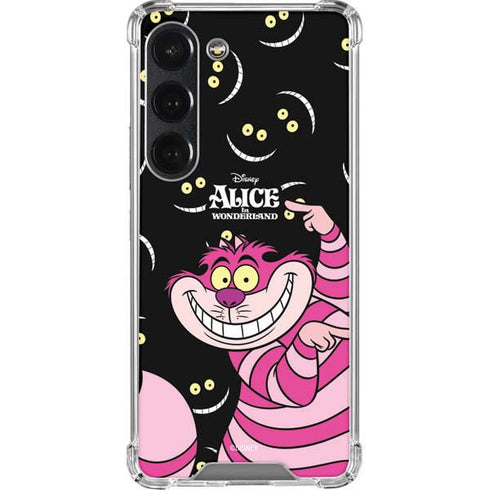 Disney Alice in Wonderland Cheshire Cat Galaxy S23 Clear Case