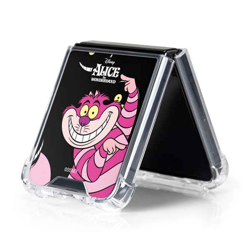 Disney Alice in Wonderland Cheshire Cat Galaxy Z Flip5 5G Clear Case