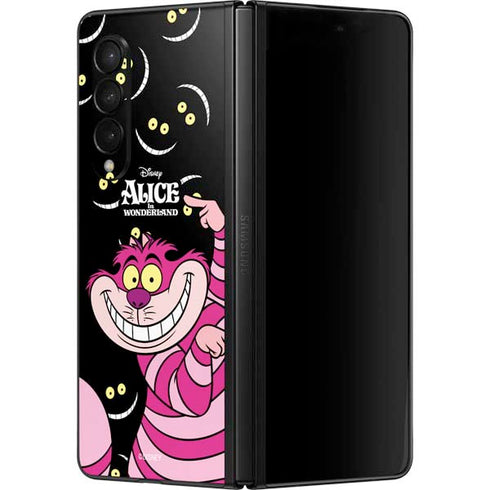 Disney Alice in Wonderland Cheshire Cat Galaxy Z Fold3 5G Skin