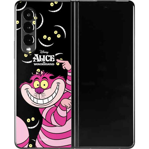 Disney Alice in Wonderland Cheshire Cat Galaxy Z Fold3 5G Skin