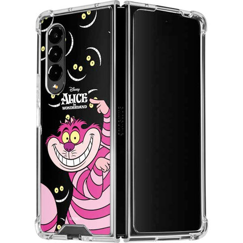 Disney Alice in Wonderland Cheshire Cat Galaxy Z Fold4 5G Clear Case