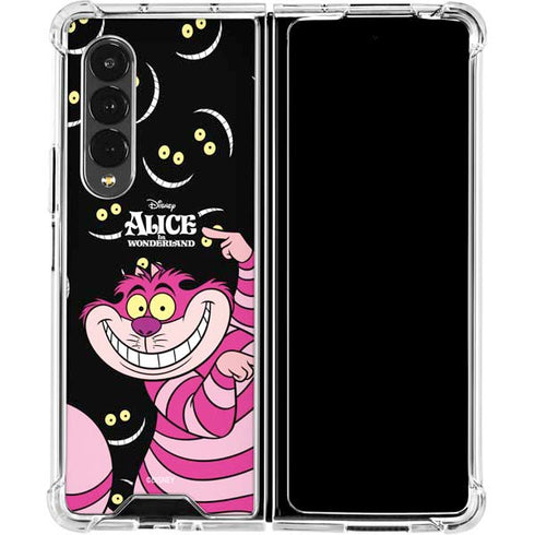 Disney Alice in Wonderland Cheshire Cat Galaxy Z Fold4 5G Clear Case