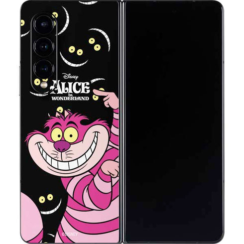 Disney Alice in Wonderland Cheshire Cat Galaxy Z Fold4 5G Skin