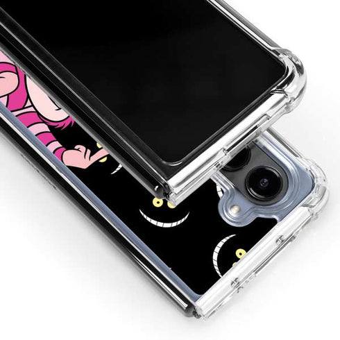 Disney Alice in Wonderland Cheshire Cat Galaxy Z Fold5 5G Clear Case
