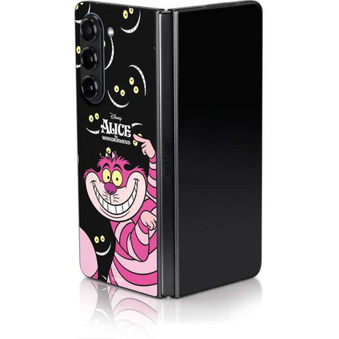 Disney Alice in Wonderland Cheshire Cat Galaxy Z Fold5 5G Skin