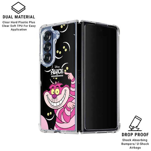 Disney Alice in Wonderland Cheshire Cat Galaxy Z Fold6 Clear Case