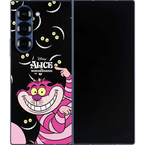 Disney Alice in Wonderland Cheshire Cat Galaxy Z Fold6 Skin