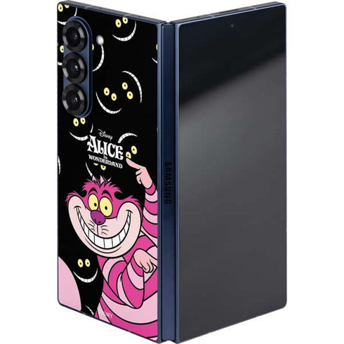 Disney Alice in Wonderland Cheshire Cat Galaxy Z Fold6 Skin