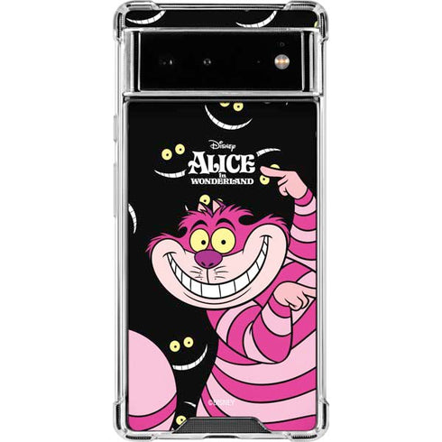 Disney Alice in Wonderland Cheshire Cat Google Pixel 6 Clear Case