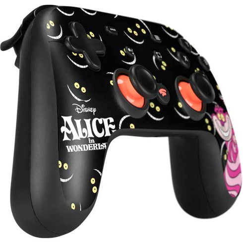 Disney Alice in Wonderland Cheshire Cat Google Stadia Controller Skin