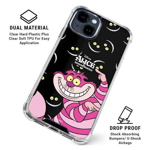 Disney Alice in Wonderland Cheshire Cat iPhone 14 Plus Clear Case