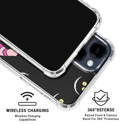 Disney Alice in Wonderland Cheshire Cat iPhone 14 Plus Clear Case