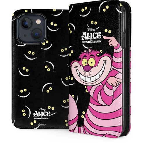 Disney Alice in Wonderland Cheshire Cat iPhone 14 Plus Folio Case