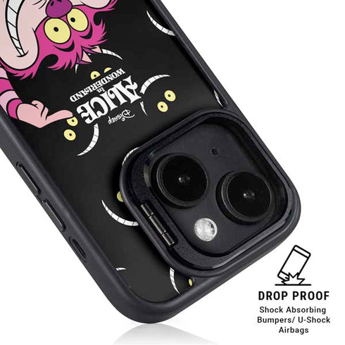 Disney Alice in Wonderland Cheshire Cat iPhone 15 Plus Kickstand Case