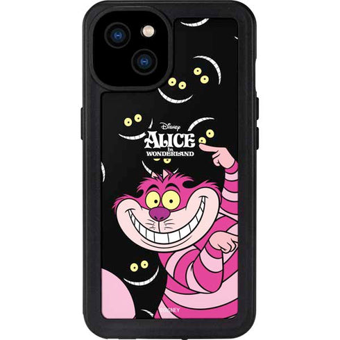 Disney Alice in Wonderland Cheshire Cat iPhone 15 Plus Waterproof Case