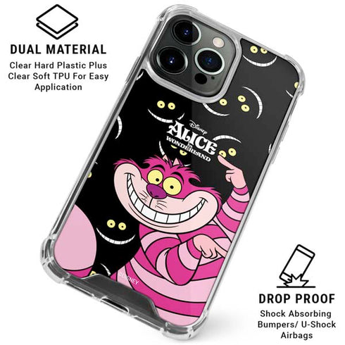 Disney Alice in Wonderland Cheshire Cat iPhone 15 Pro Max Clear Case