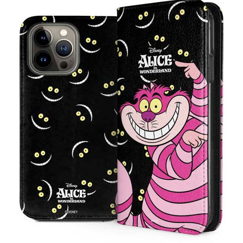 Disney Alice in Wonderland Cheshire Cat iPhone 15 Pro Max Folio Case