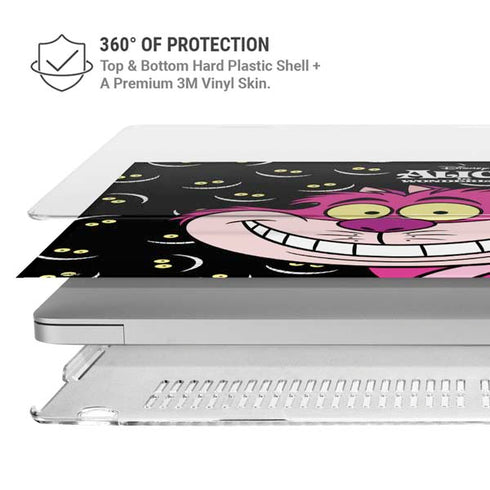 Disney Alice in Wonderland Cheshire Cat MacBook Pro 15in (2016-19) Case plus Skin