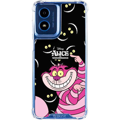 Disney Alice in Wonderland Cheshire Cat Moto G Play 4G (2024) Clear Case