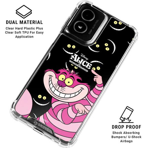 Disney Alice in Wonderland Cheshire Cat Moto G Power 5G (2024) Clear Case