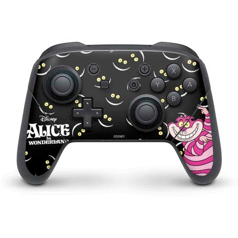 Disney Alice in Wonderland Cheshire Cat Nintendo Switch Pro Controller Skin