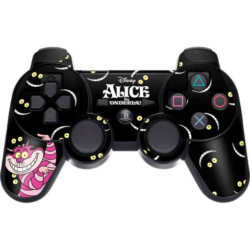 Disney Alice in Wonderland Cheshire Cat PS3 Dual Shock wireless controller Skin