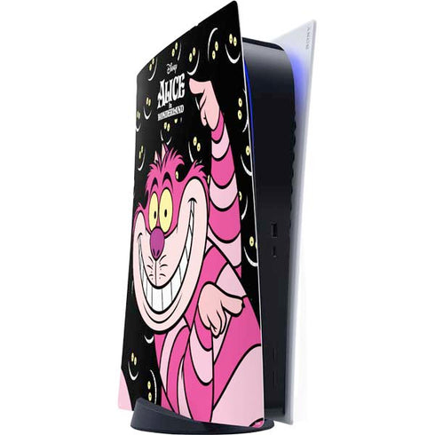 Disney Alice in Wonderland Cheshire Cat PS5 Digital Edition Console Skin