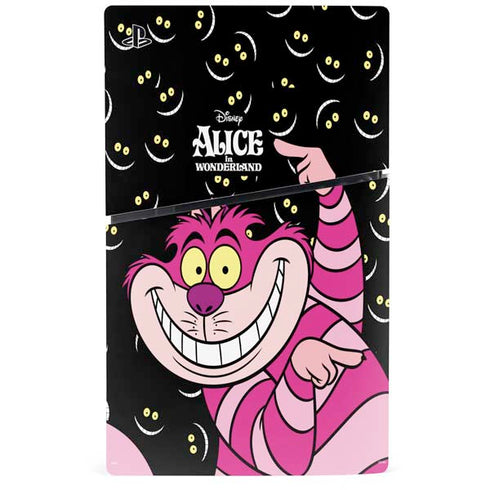 Disney Alice in Wonderland Cheshire Cat PS5 Slim Disk Console Skin
