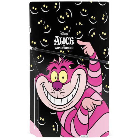 Disney Alice in Wonderland Cheshire Cat PS5 Slim Disk Console Skin