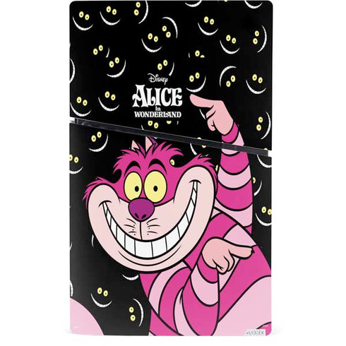Disney Alice in Wonderland Cheshire Cat PS5 Slim Digital Edition Console Skin