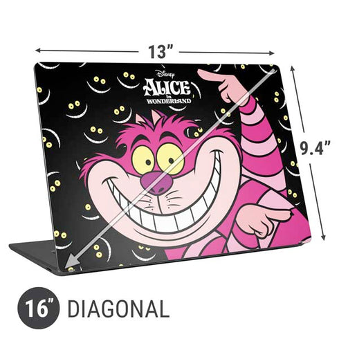 Disney Alice in Wonderland Cheshire Cat Universal Laptop 16in (13 x 9.4in) Skin