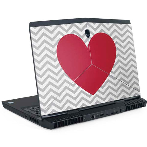 Chevron Heart Dell Alienware Skin