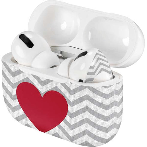 Chevron Heart AirPods Skins