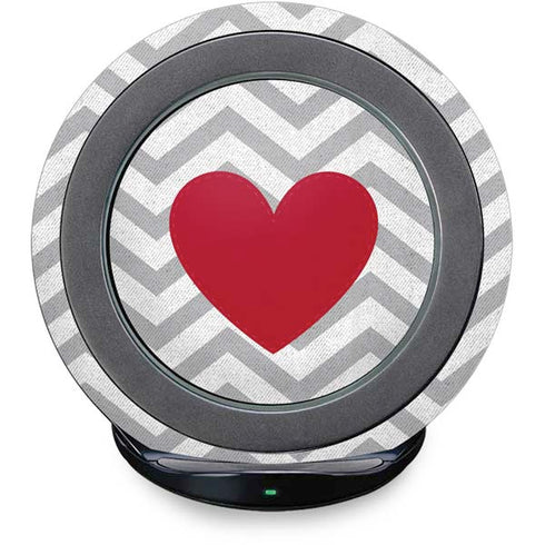 Chevron Heart Fast Charge Wireless Charging Stand Skin