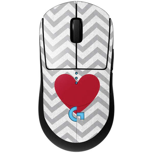 Chevron Heart G Pro Wireless Gaming Mouse Skin