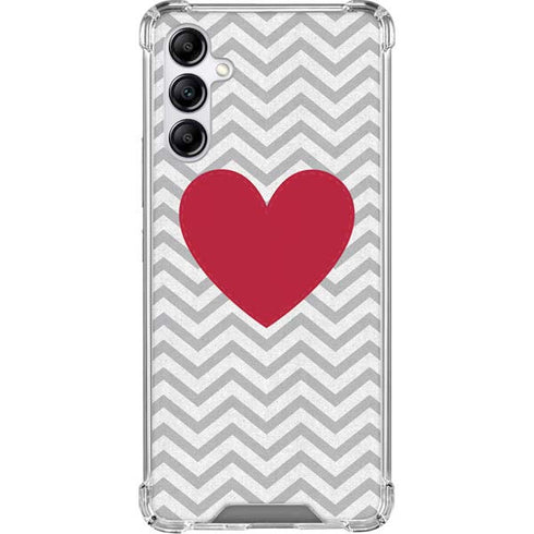 Chevron Heart Gabb Phone 4 Clear Case