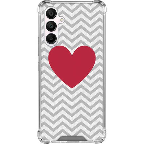 Chevron Heart Galaxy A16 5G Clear Case