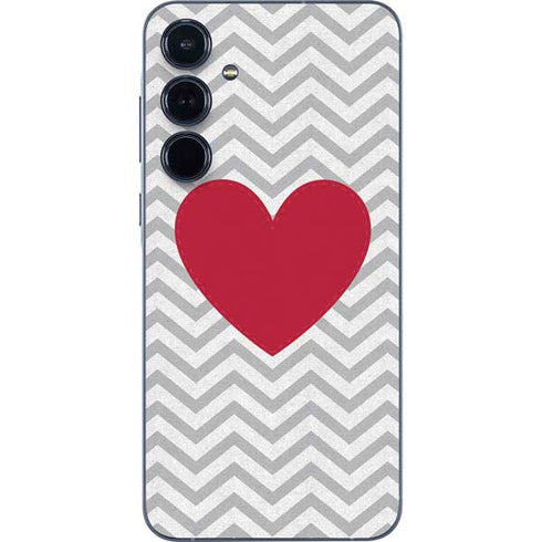 Chevron Heart Galaxy A35 5G Skin