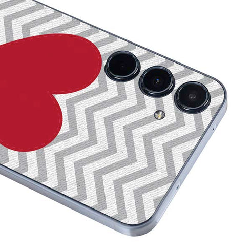 Chevron Heart Galaxy A36 5G Skin