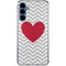 Chevron Heart Galaxy A55 5G Clear Case