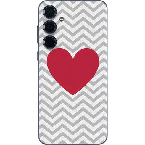 Chevron Heart Galaxy A55 5G Skin