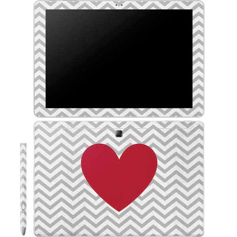Chevron Heart Galaxy Book 12in Skin