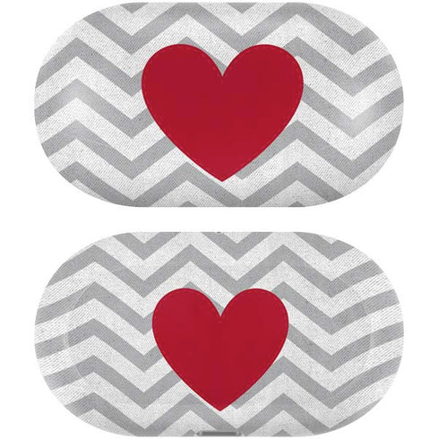 Chevron Heart Galaxy Buds Plus Skin