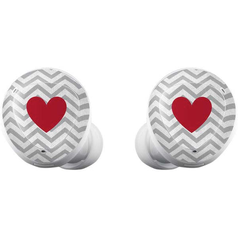 Chevron Heart Galaxy Buds Plus Skin