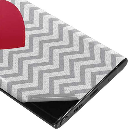 Chevron Heart Galaxy Note 10 Plus Skin