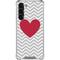 Chevron Heart Galaxy S24 FE Clear Case
