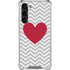 Chevron Heart Galaxy S24 FE Clear Case